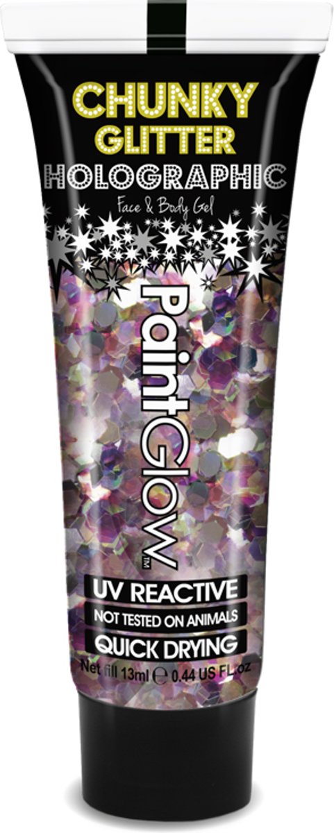 PaintGlow UV Chunky Glitter Unicorn Face&Body Carnival Chaos