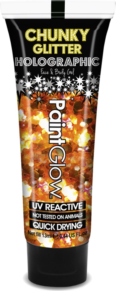 PaintGlow UV Chunky Glitter Unicorn Face&Body Gel Summer Dreams