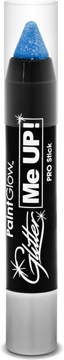 PaintGlow Uv/Neon Glitter Paint stick Ice Blue ( Blauw )