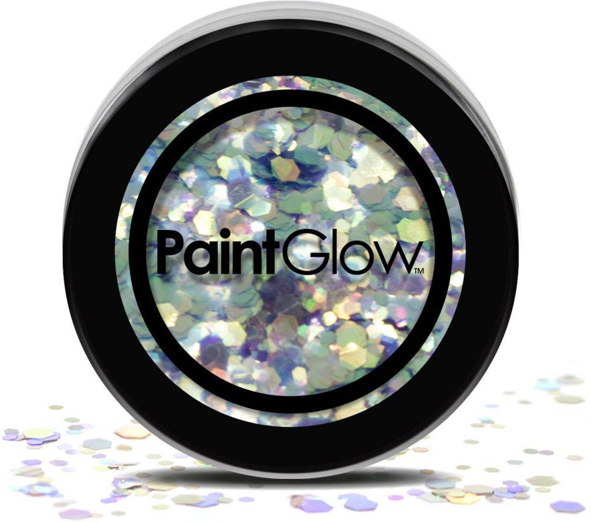 Paintglow - Grote glitters - Licht blauw - 3gr.