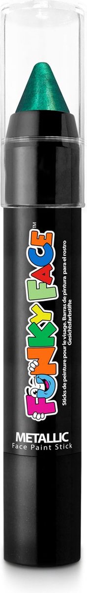 Paintglow Face Paint Stick - Schmink stiften kinderen - Festival make up - Metallic Green