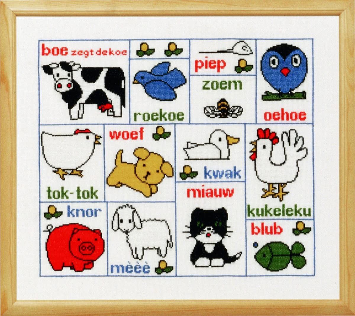 borduurpakket 219.260 dick bruna, boe zegt de koe