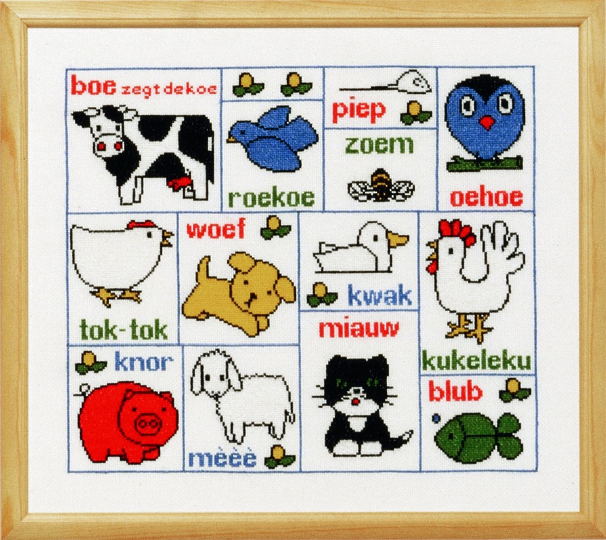 borduurpakket 219.260 dick bruna, boe zegt de koe