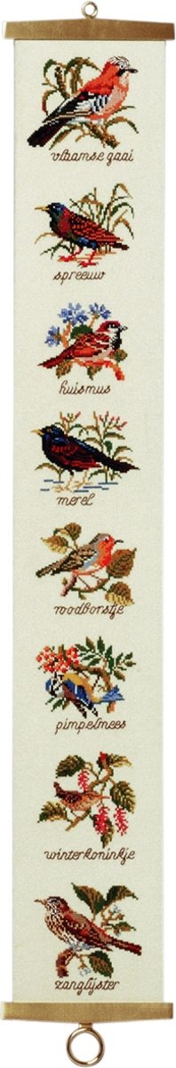 borduurpakket 221.284 schellekoord, vogels