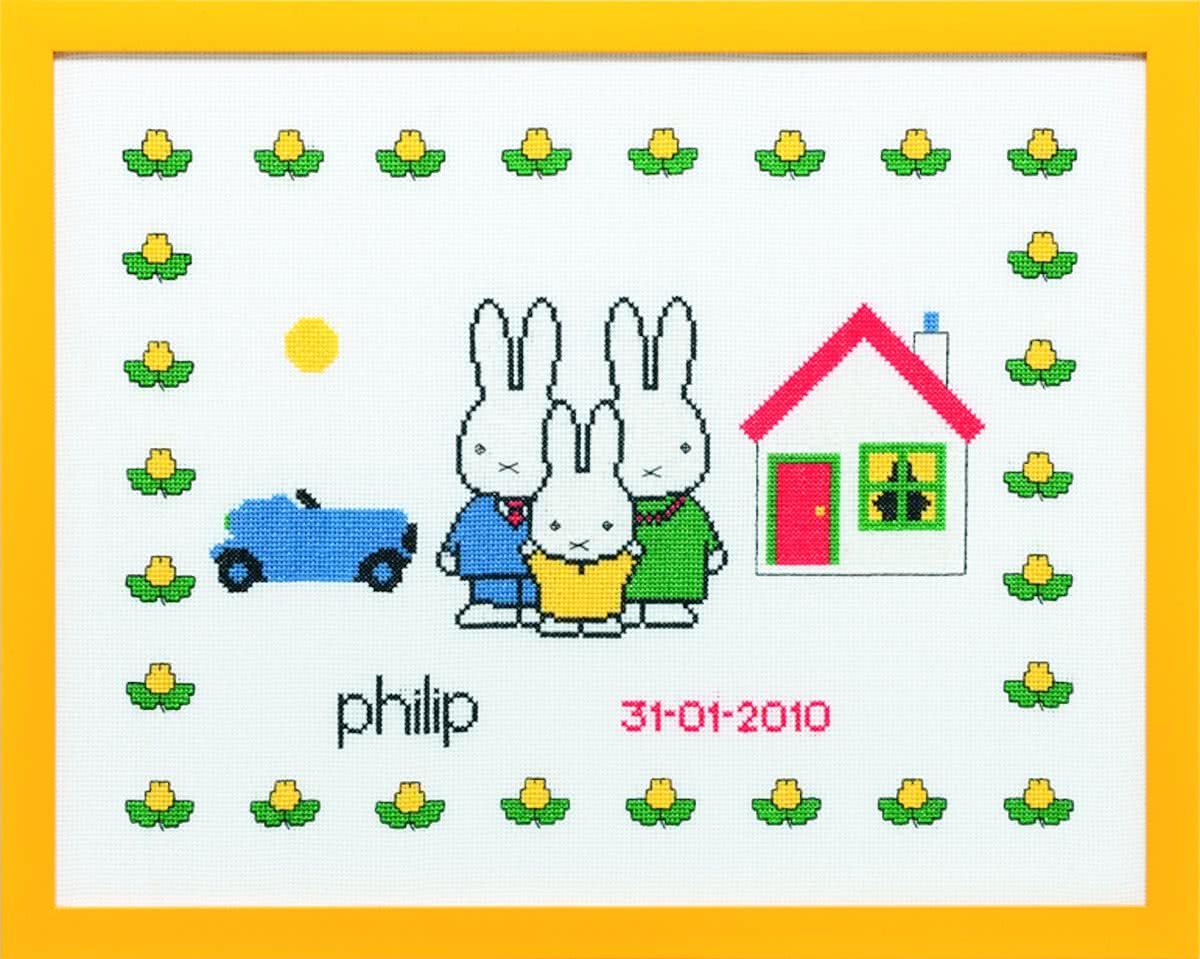 borduurpakket 230.279 dick bruna, geboorte philip