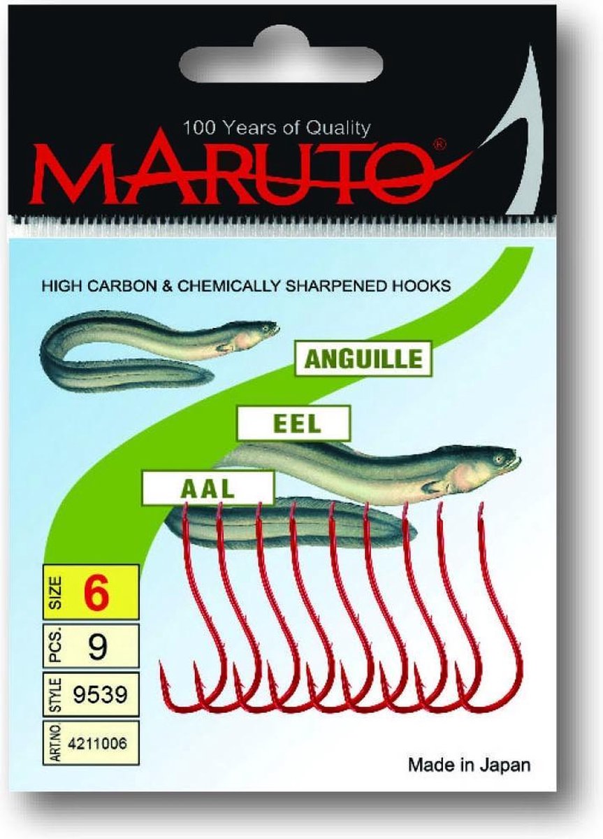 Maruto Wurm/Paaling rod Gr.1/0 (9539) / 10 x SB4