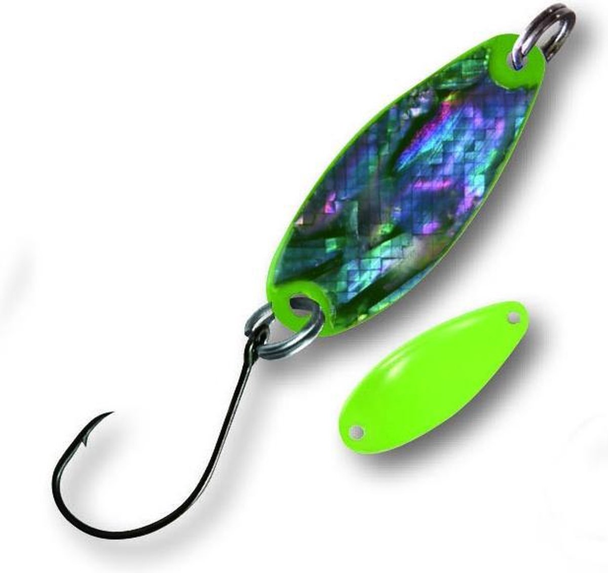 Trout Spoon Pearl H,3,3g, perl,groen/groen,/10xSB1