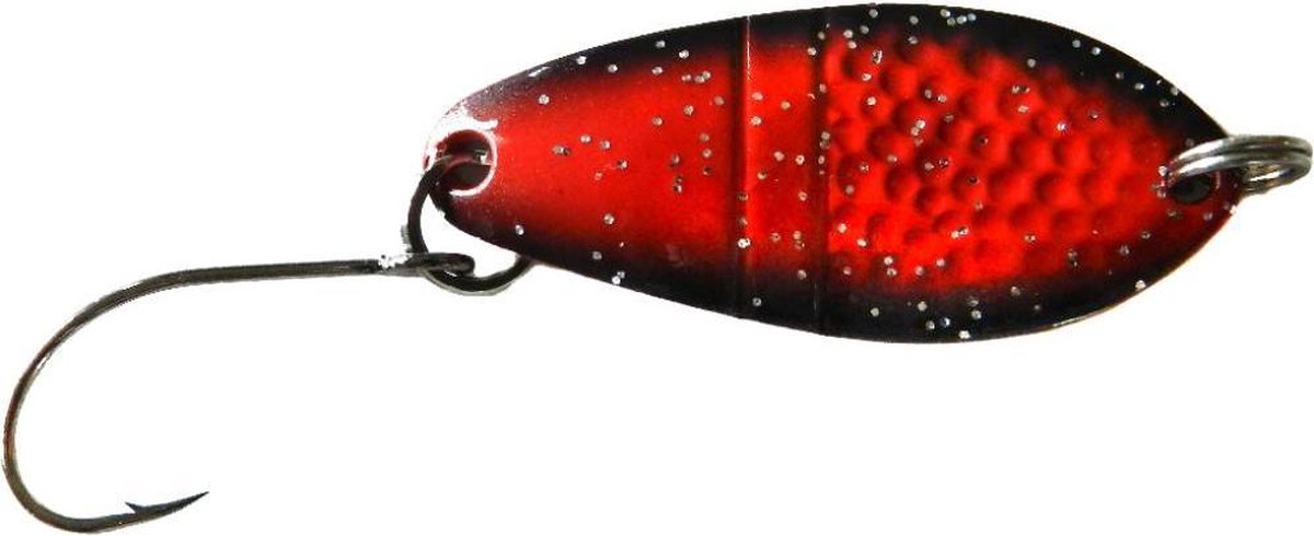 Trout Spoon Scale,2,7g,zwartro-gli/sil,/10xSB1