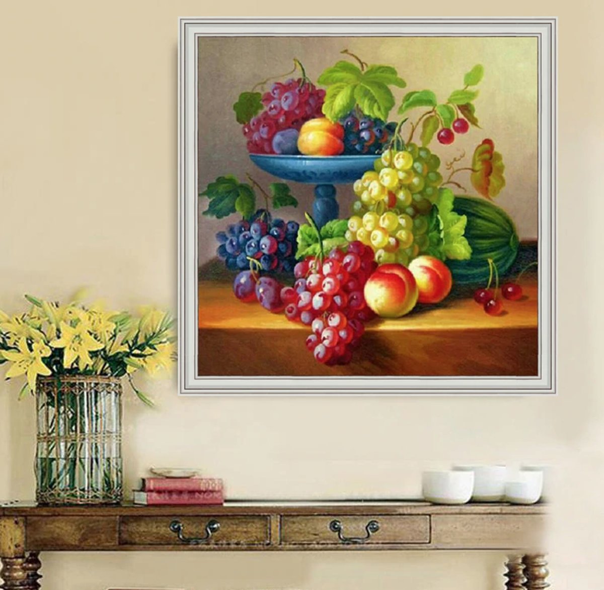 Diamond Painting 40X50CM - Fruit - Druiven - Colorful - Kleurrijk - Diamond Painting voor volwassenen en jeugd