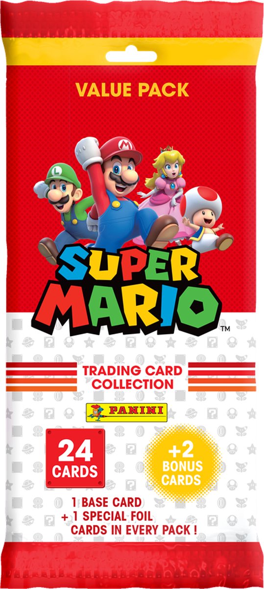 Super Mario trading card collection panini