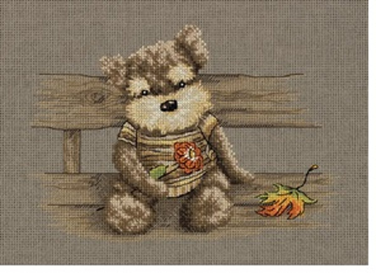 Borduurpakket Pluche Hond - Panna