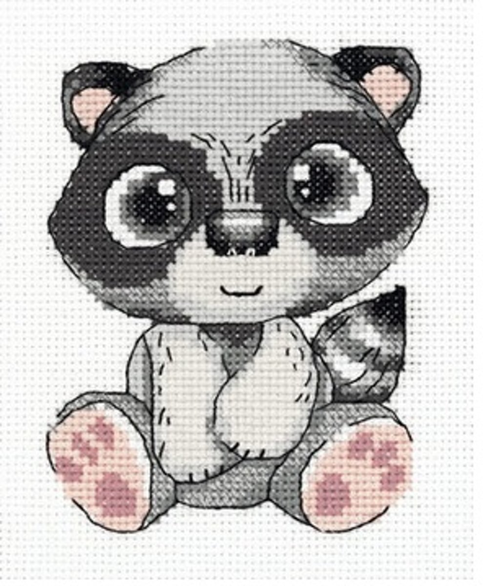 Borduurpakket Wasbeer - Panna