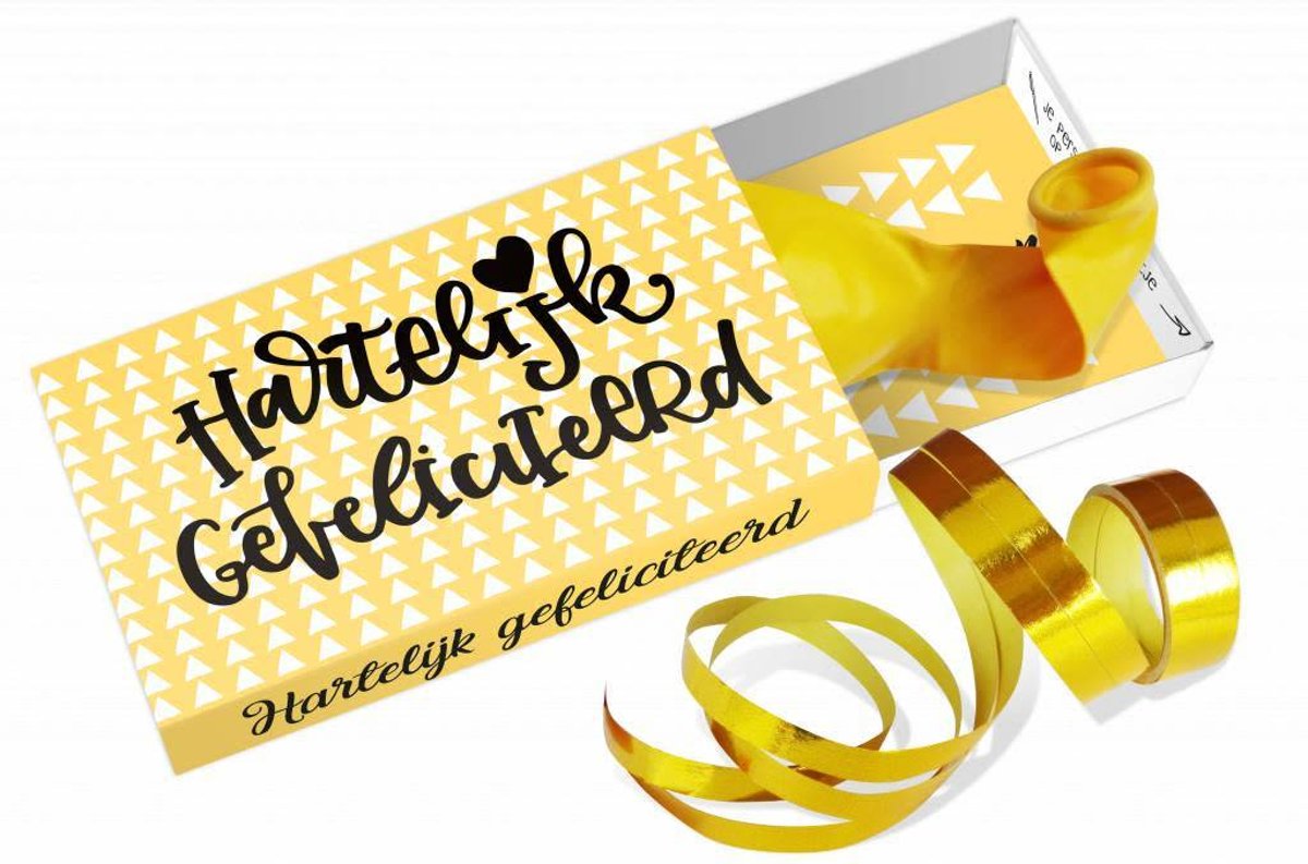 Paper Art Greeting box Hartelijk gefeliciteerd