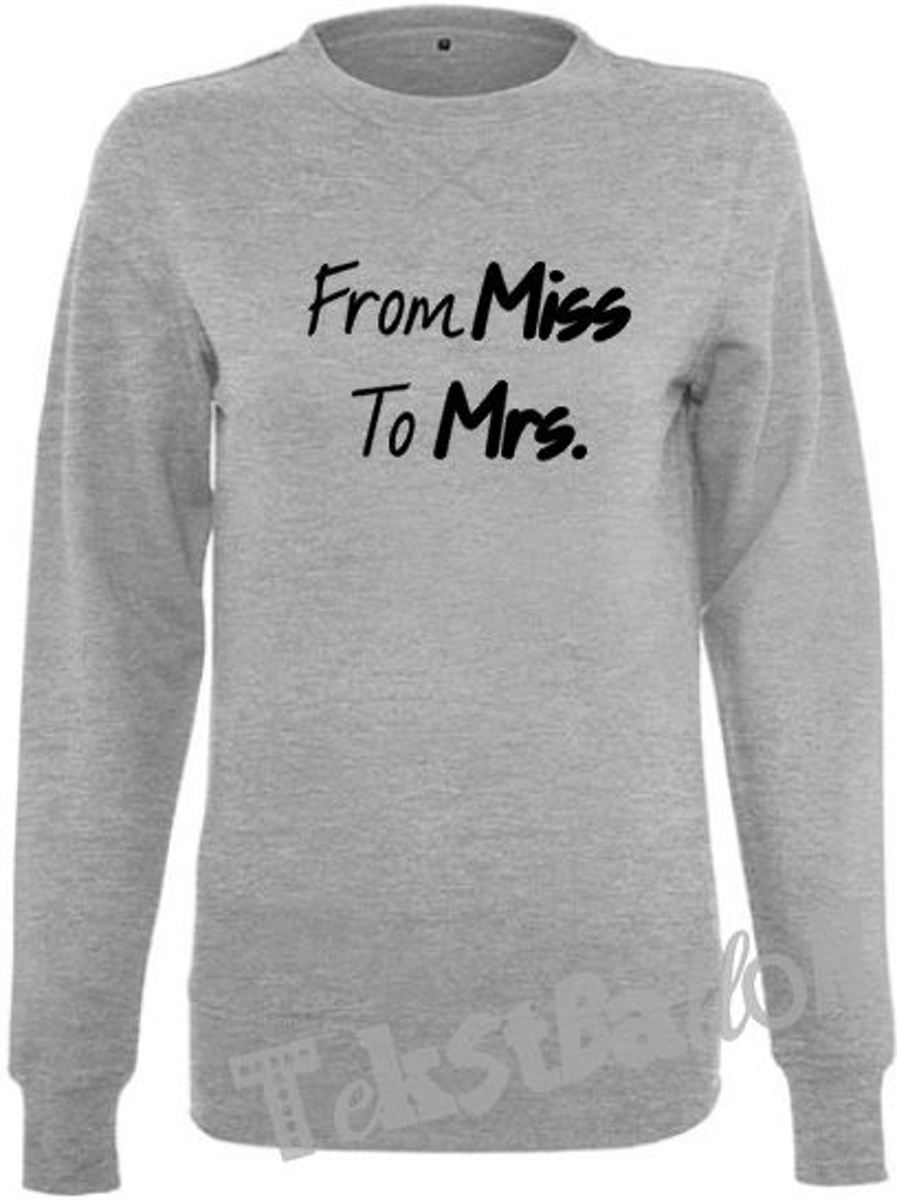 Damessweater From Miss to Mrs Maat L