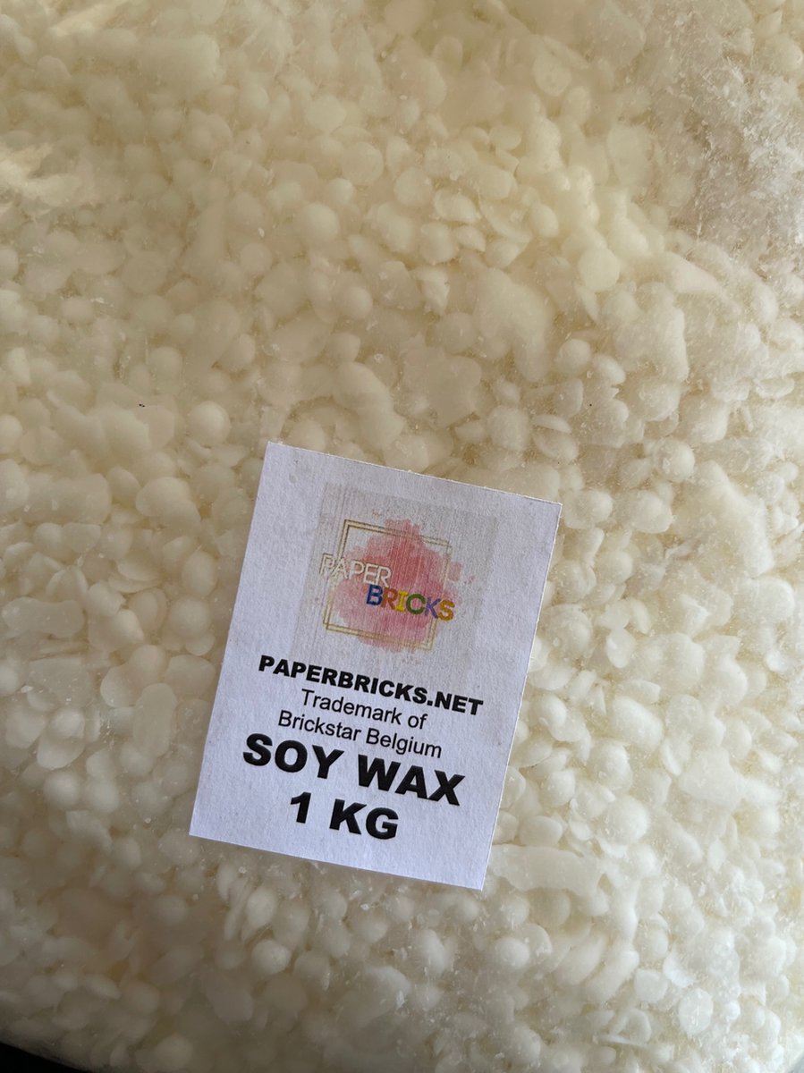 Soja was in korrels - 20 kg -   ®  soy wax voor kaarsen en melts - ecologische sojawas