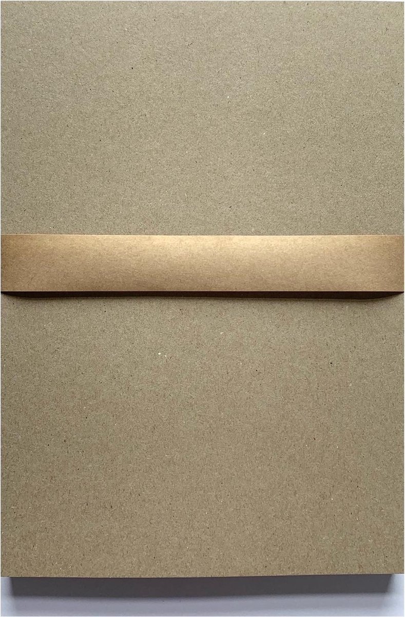 50 vel gekleurd hobby karton / papier, A4 210x297 mm – stevig 210 grams 100% recycled kraft kleur fluting grey