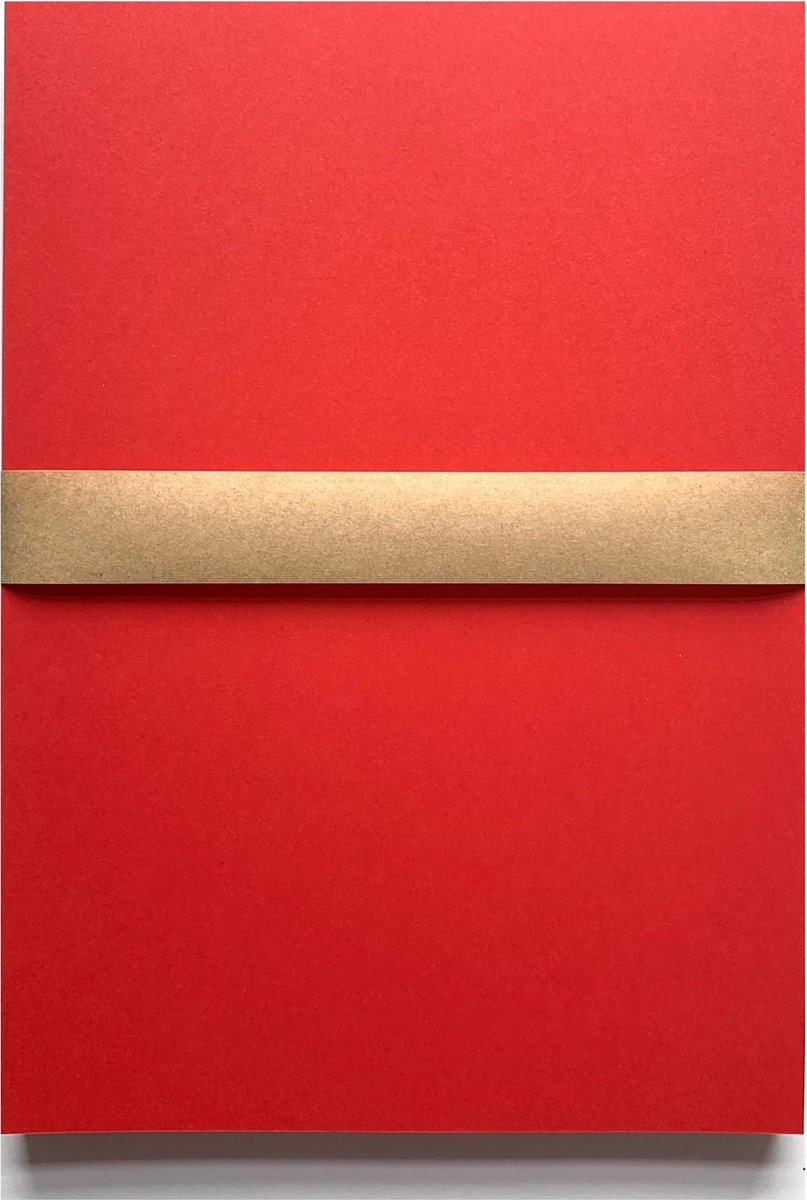 50 vel gekleurd hobby karton / papier, A4 210x297 mm – stevig 240 grams glad karton kleur rood