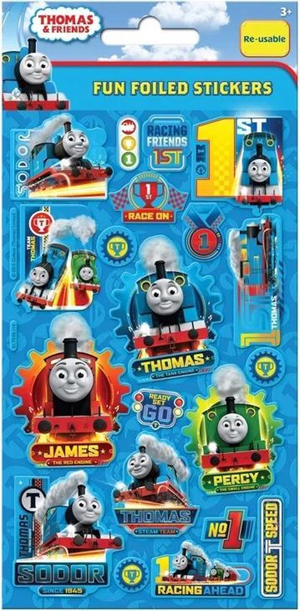 Fun foiled stickers Thomas de Trein