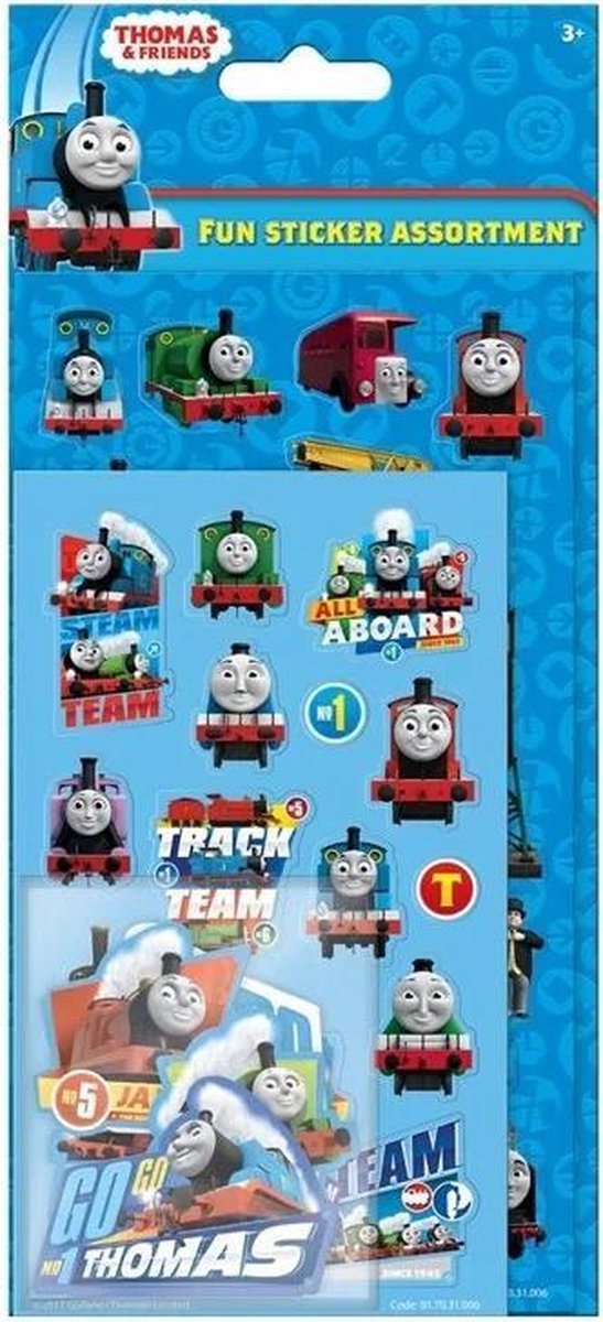 Fun sticker assortiment Thomas de Trein