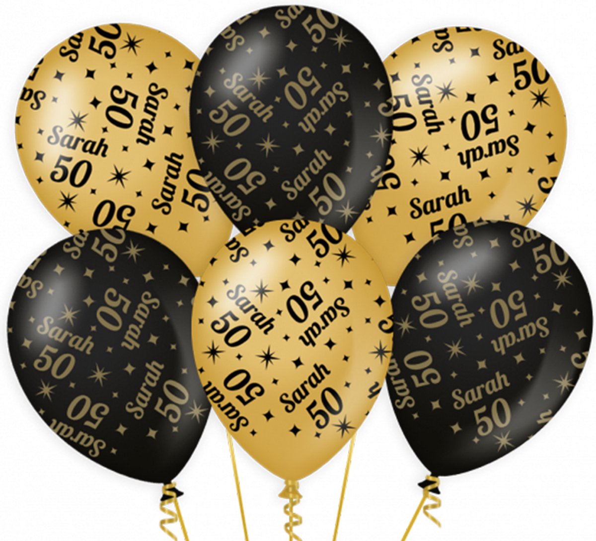 Classy party balloons - Sarah 50