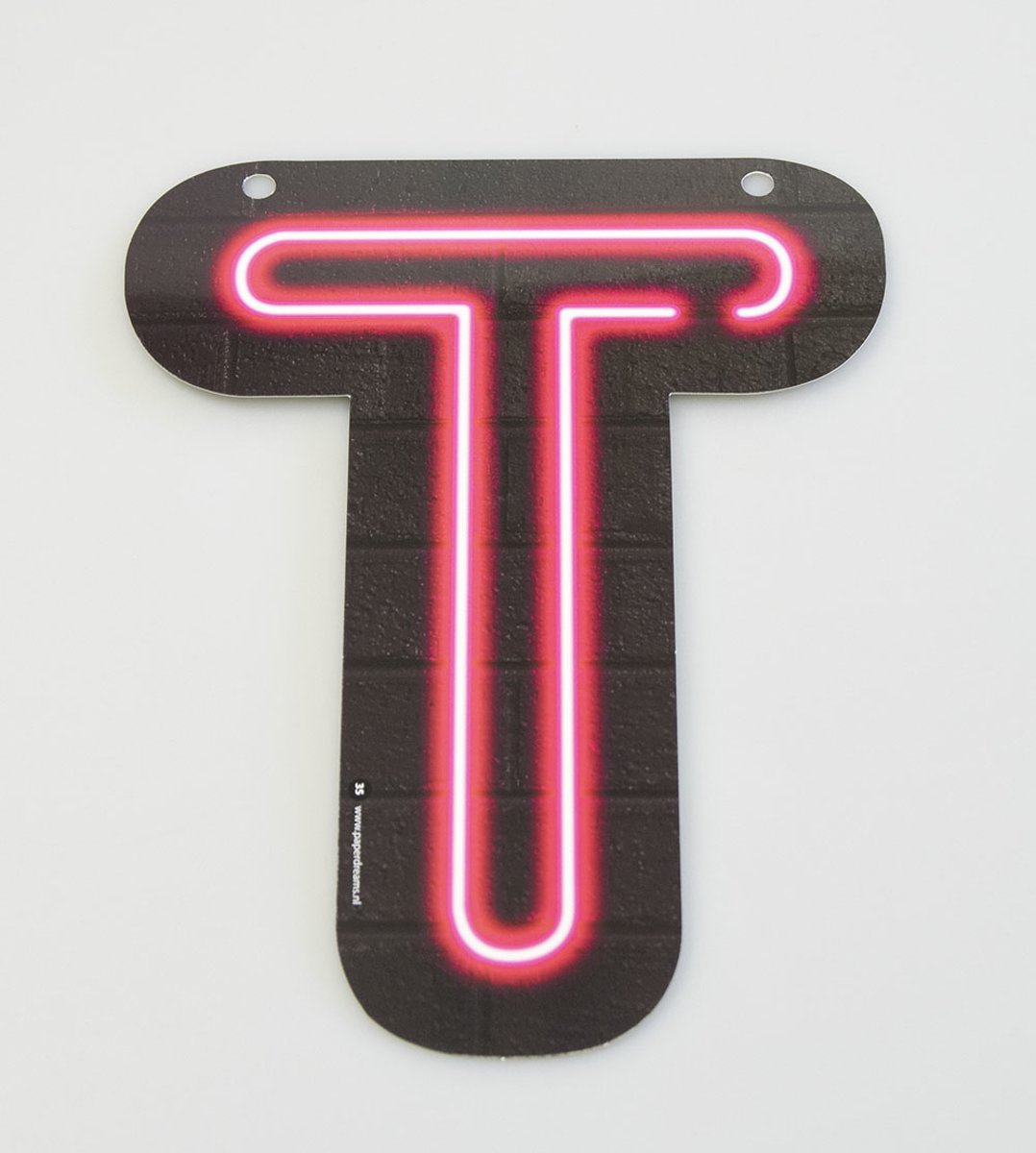 Neon letter - T