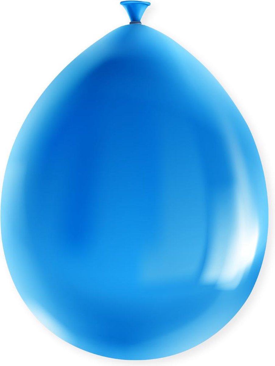 Paper Dreams Ballonnen Party Metallic 18,5 Cm Latex Blauw 8 Stuks