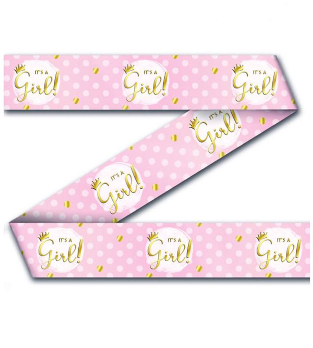 Paper Dreams  en Het Is Een Meisje 12 Meter Pvc Geel/roze