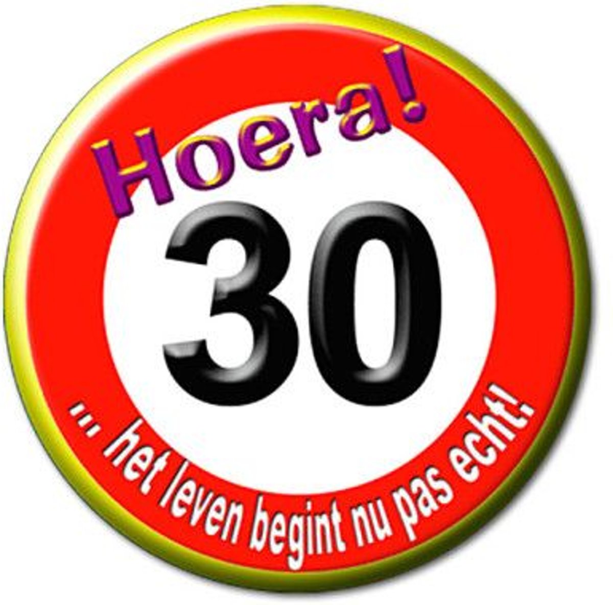 Paperdreams - Button - Klein - 30 Jaar