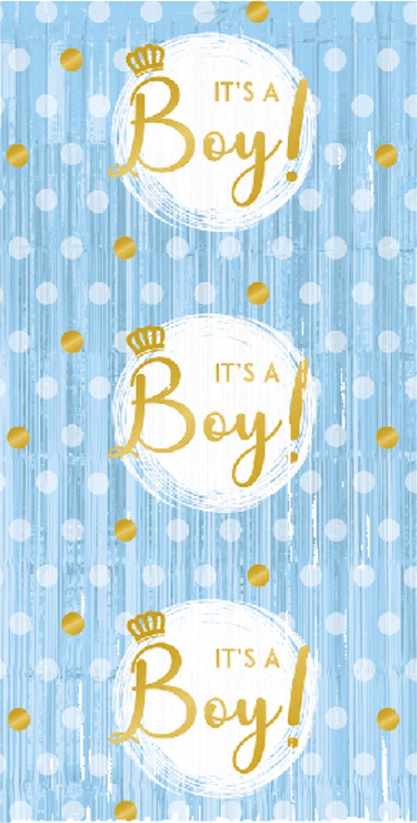 Paperdreams - Deurgordijn Its a boy - 1 x 2 meter