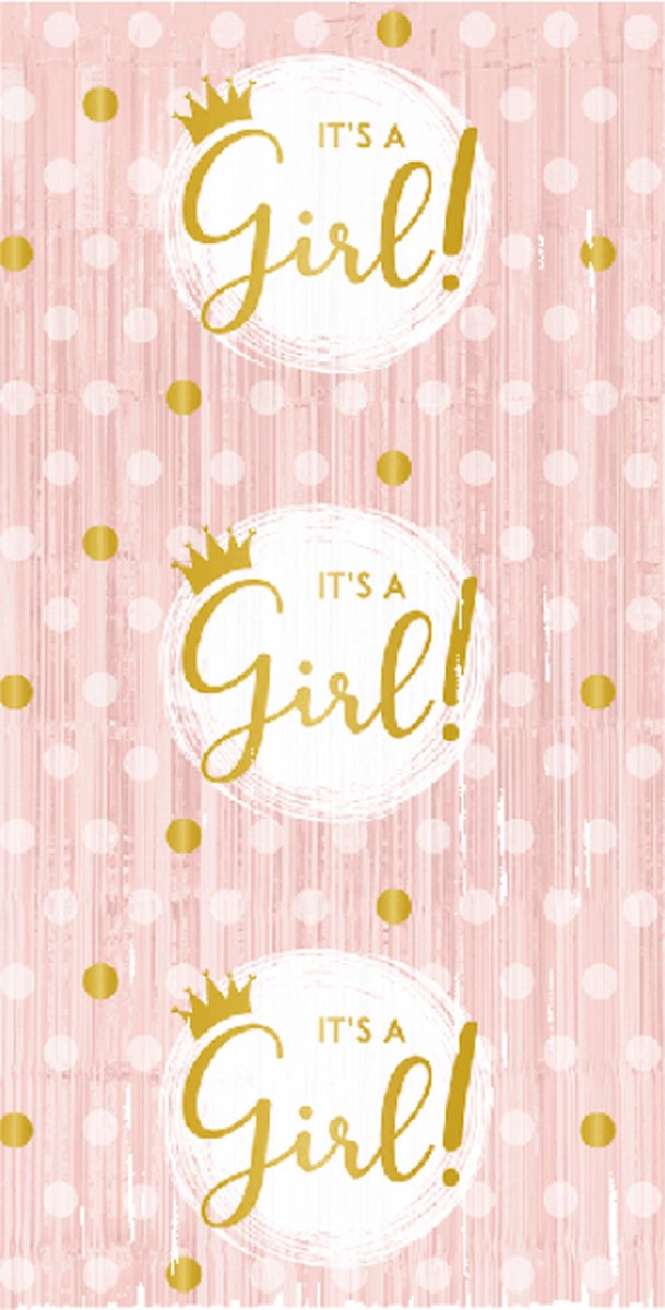 Paperdreams - Deurgordijn Its a girl - 1 x 2 meter