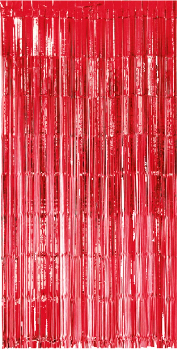 Paperdreams - Rood deurgordijn - 1 x 2 meter