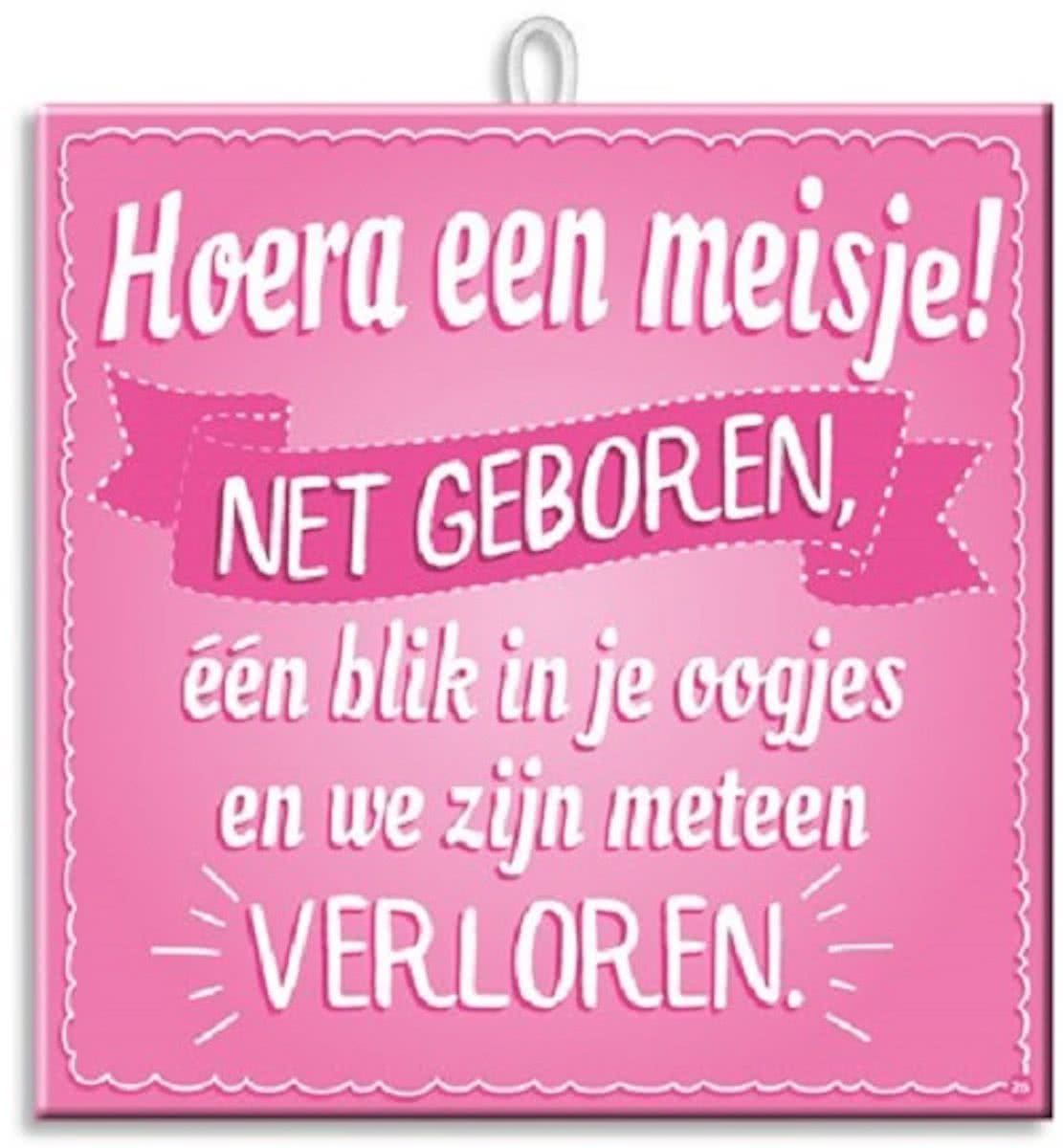 Paperdreams Slogan tegel - hoera een mei