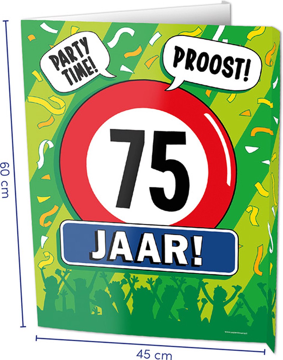 Paperdreams Window signs - 75 jaar