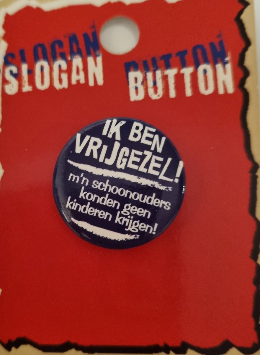 slogan button ik ben vrijgezel