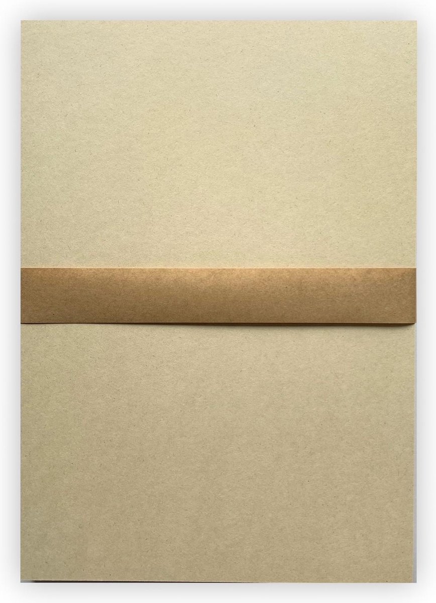 50 vel PaperWise Natural karton 263 gr/m² A4- 210x297mm - stevig lichtbruin karton gemaakt uit 100% landbouwafvel