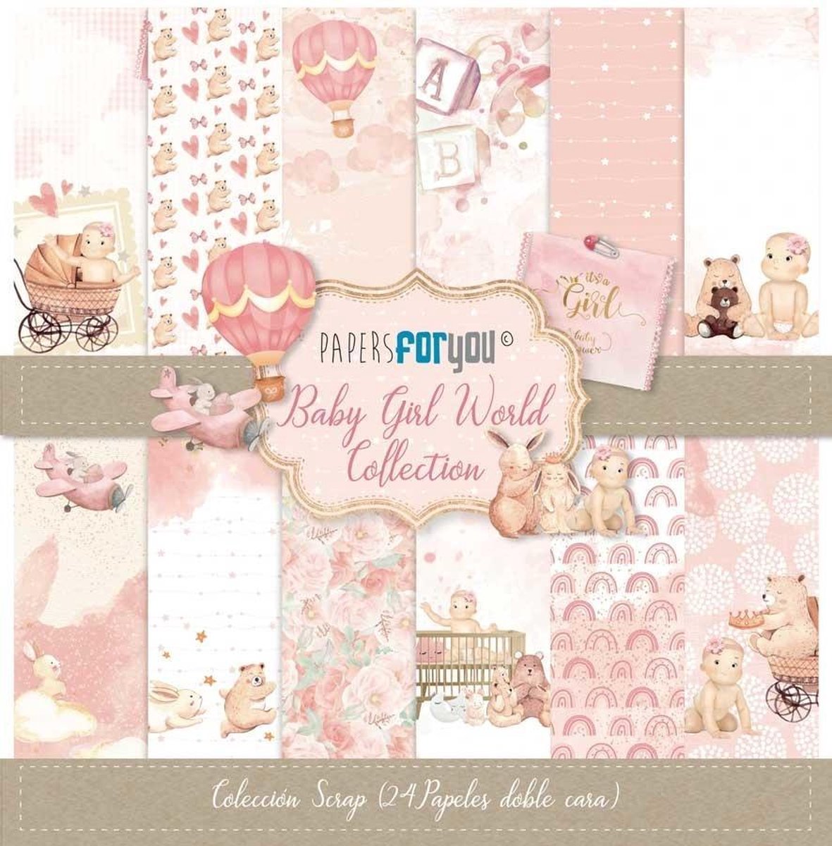 Baby Girl World 6x6 Inch Paper Pack (24pcs) (PFY-3049)