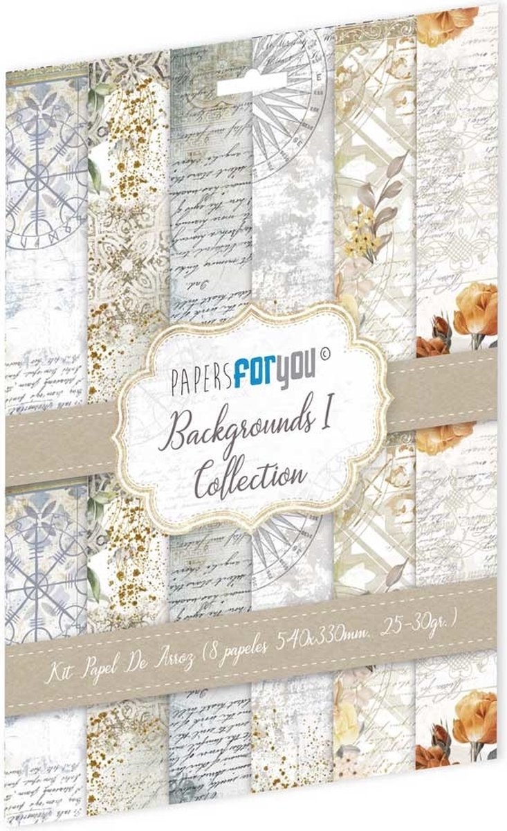 Backgrounds I Rice Paper Kit (8pcs) (PFY-10176)