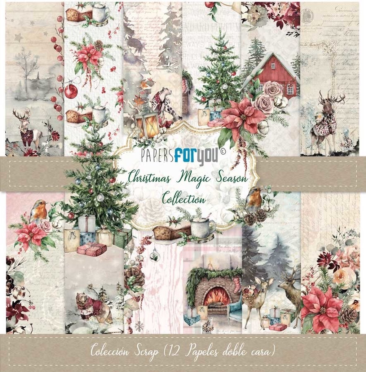 Christmas Magic Season 12x12 Inch Paper Pack (12pcs) (PFY-4273)