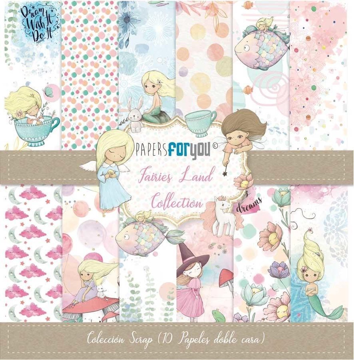 Fairies Land 12x12 Inch Paper Pack (10pcs) (PFY-4067)