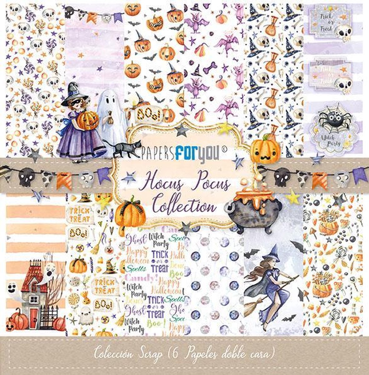 Hocus Pocus 12x12 Inch Paper Pack (6pcs) (PFY-2180)