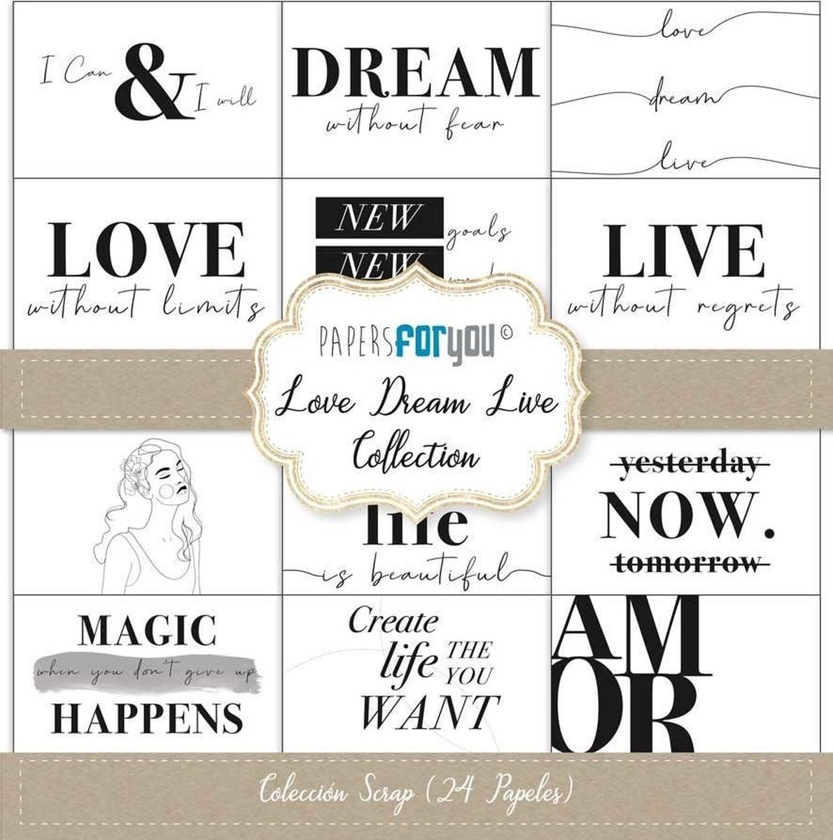 Love Dream Live 6x6 Inch Paper Pack (24pcs) (PFY-3969)