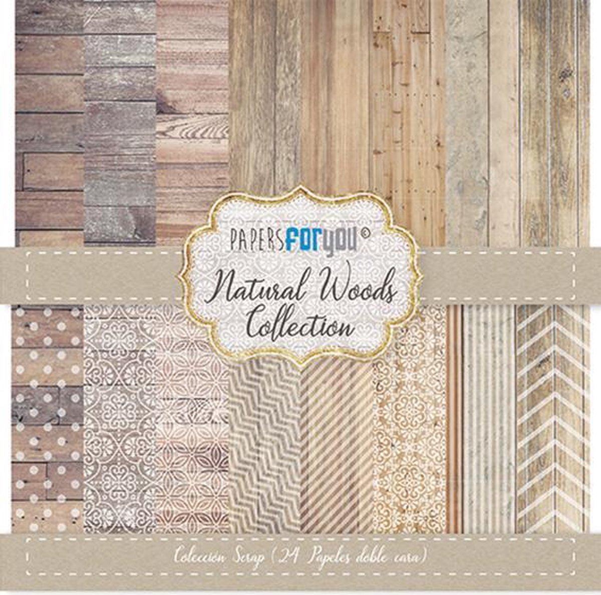 Natural Woods 6x6 Inch Paper Pack (24pcs) (PFY-1582)