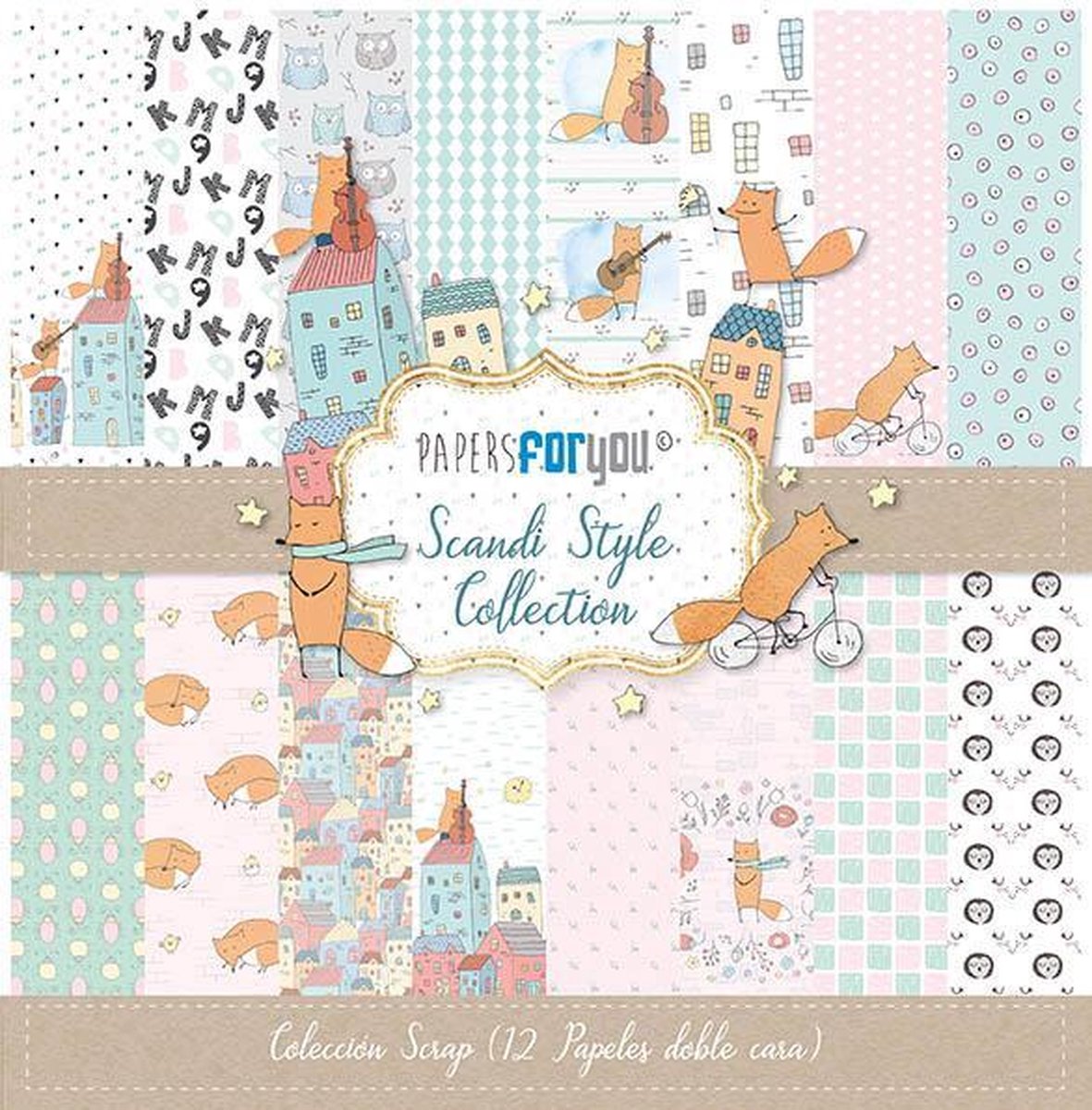 Scandi Style 12x12 Inch Paper Pack (12pcs) (PFY-1727)