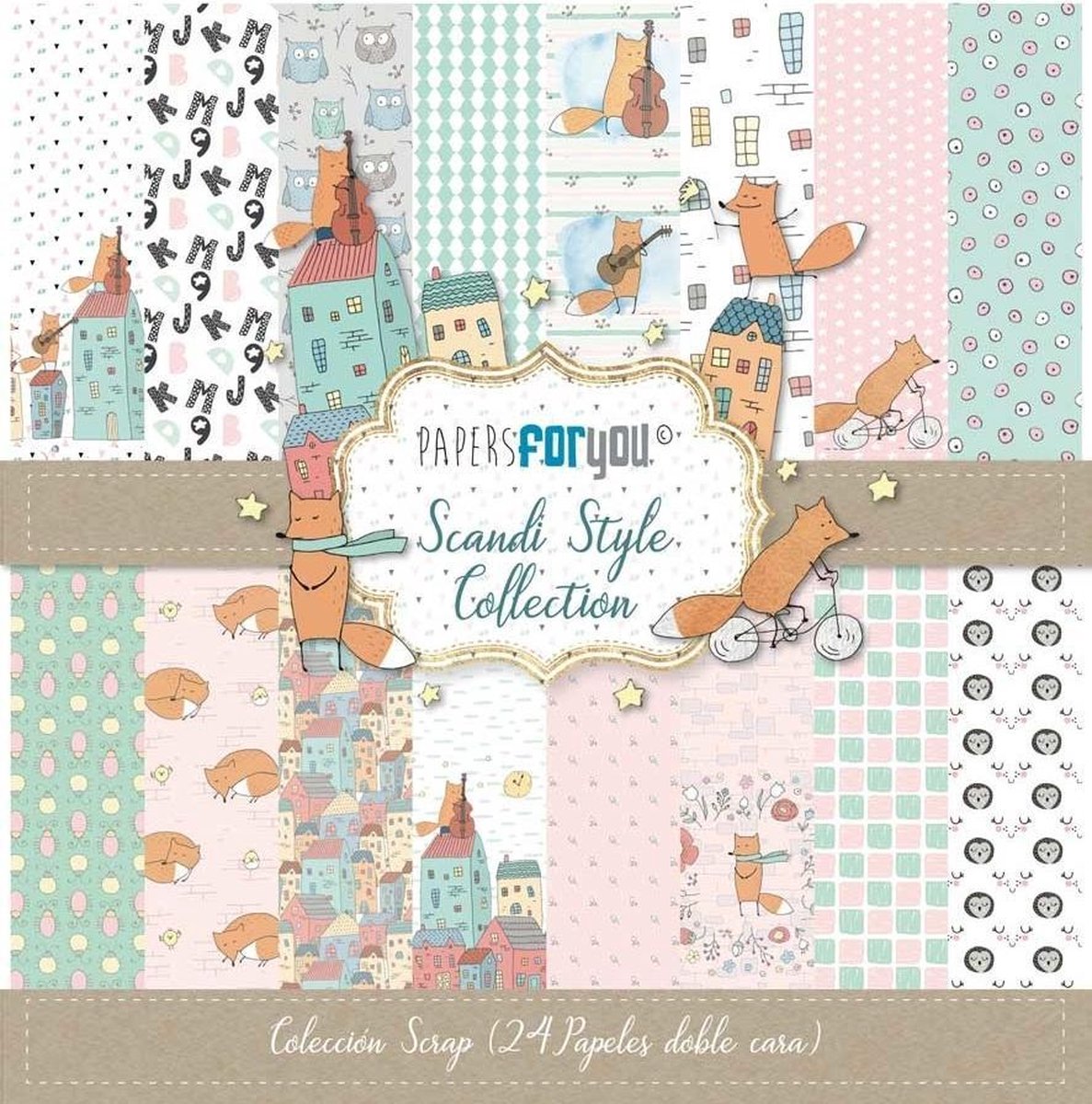 Scandi Style 6x6 Inch Paper Pack (24pcs) (PFY-3040)