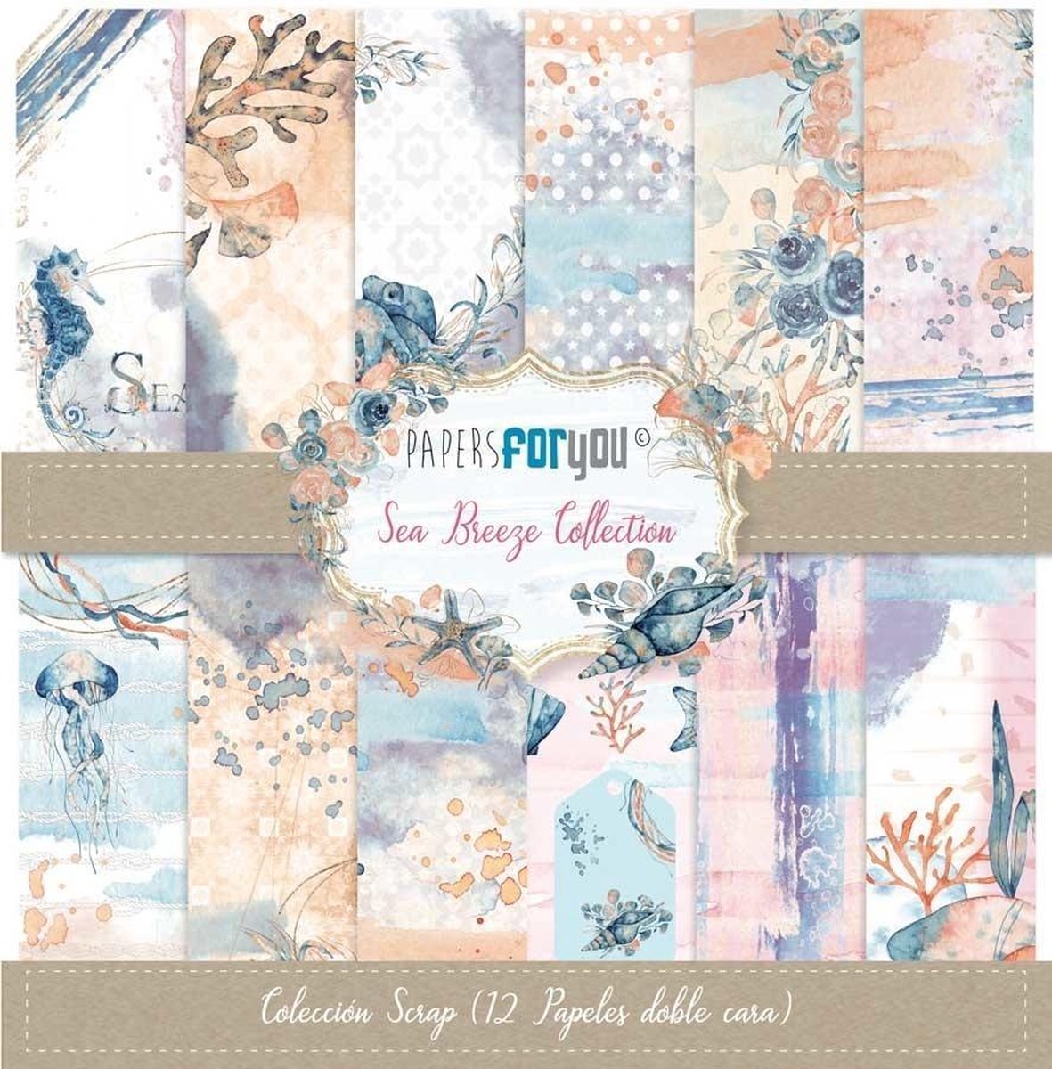 Sea Breeze 12x12 Inch Paper Pack (12pcs) (PFY-3371)