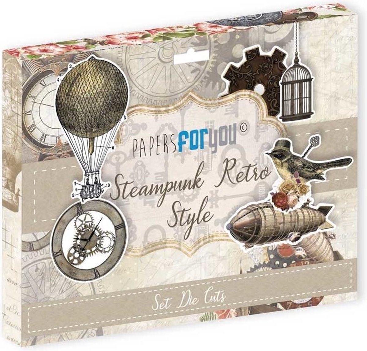 Steampunk Retro Style Die Cuts (PFY-3340)