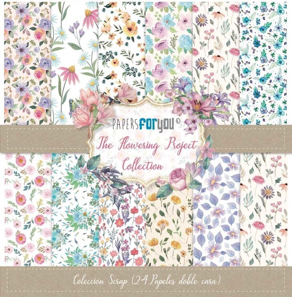 The Flowering Project 6x6 Inch Paper Pack (24pcs) (PFY-3114)