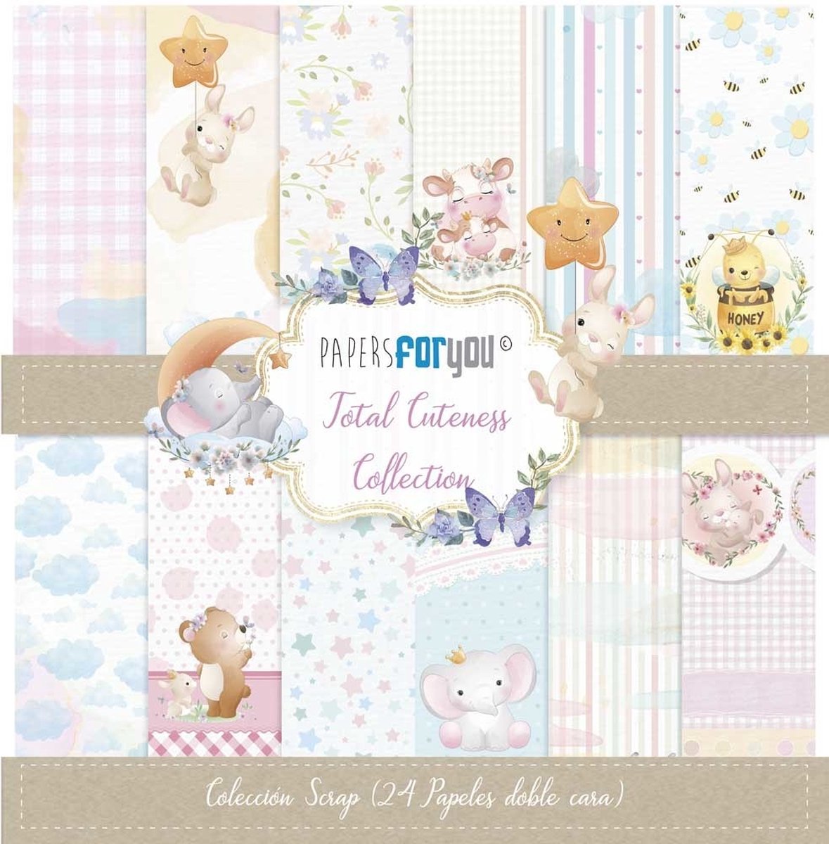 Total Cuteness 6x6 Inch Paper Pack (24pcs) (PFY-10276)