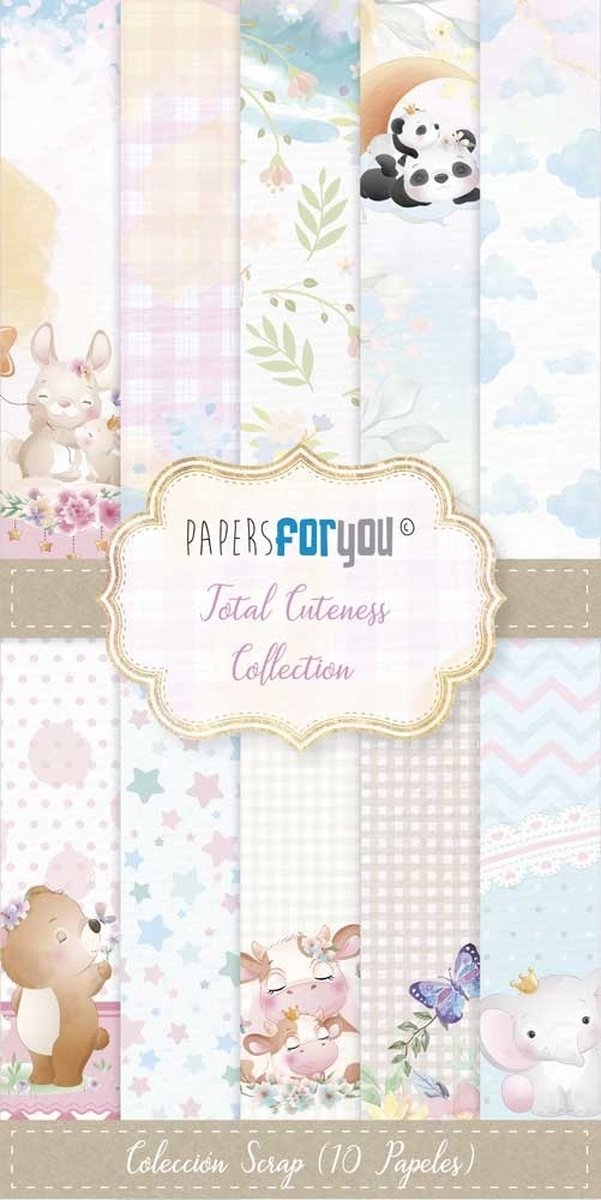 Total Cuteness Slimline Paper Pack (10pcs) (PFY-10215)