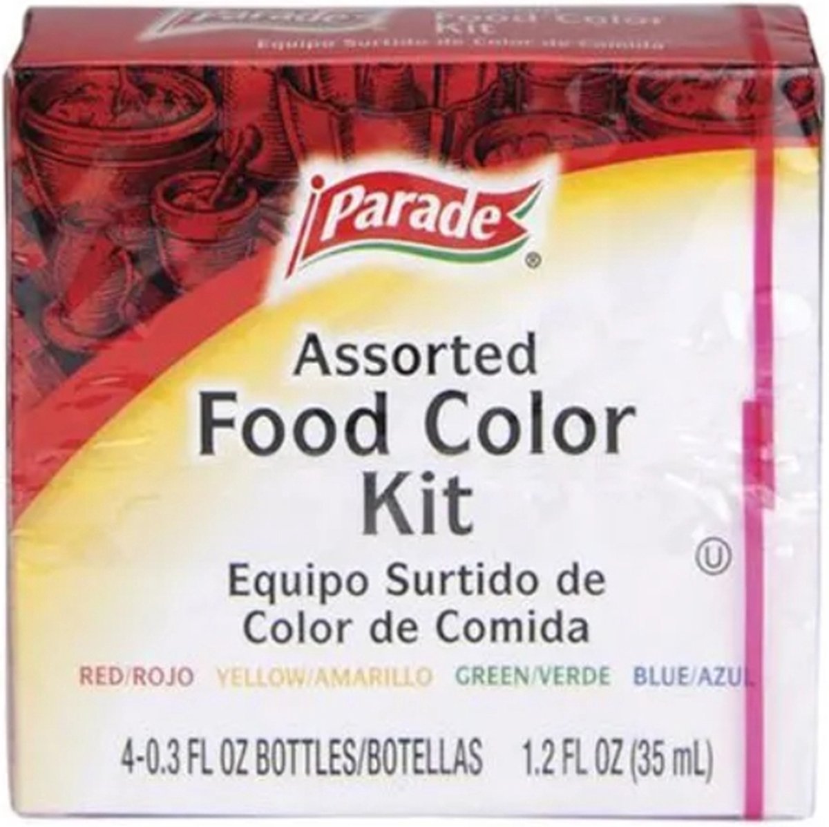 Parade Food Color Kit (1.2oz/34gr)